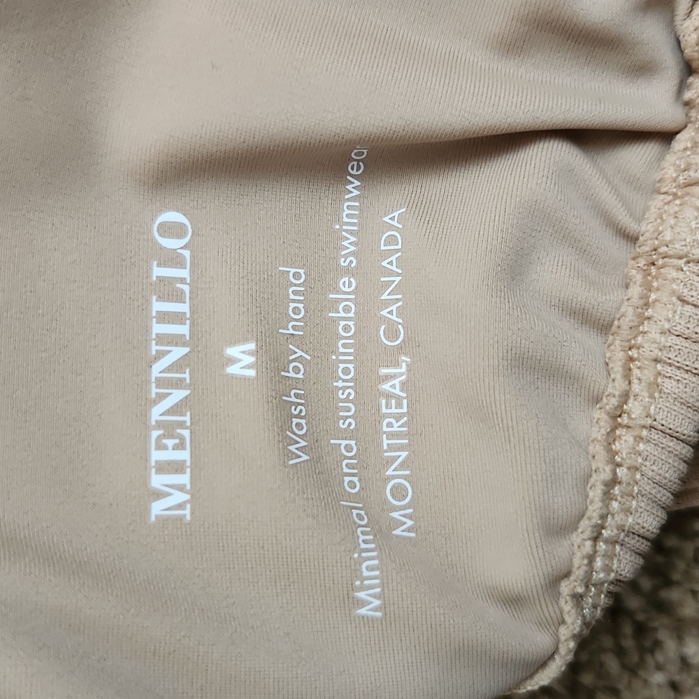 Mennillo Layla Bikini Top Biege Rib - Picture 3 of 3